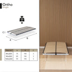 IF02 – Estrado ortopédico multilâminas com estrutura metálica reforçada – com ou sem pés