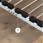 IF02 – Estrado ortopédico multilâminas com estrutura metálica reforçada – com ou sem pés