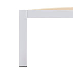 iBase – Cama com estrutura metálica e arrumação 30 cm em preto e branco