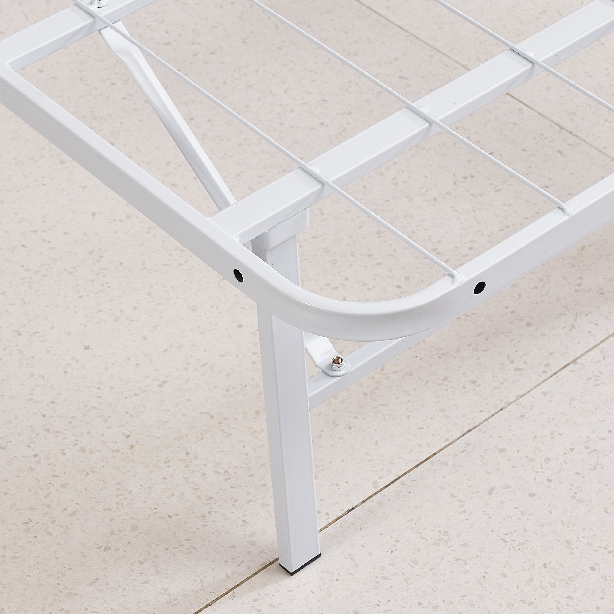 LETTO – Cama dobrável com estrutura metálica, compacta, fácil de montar