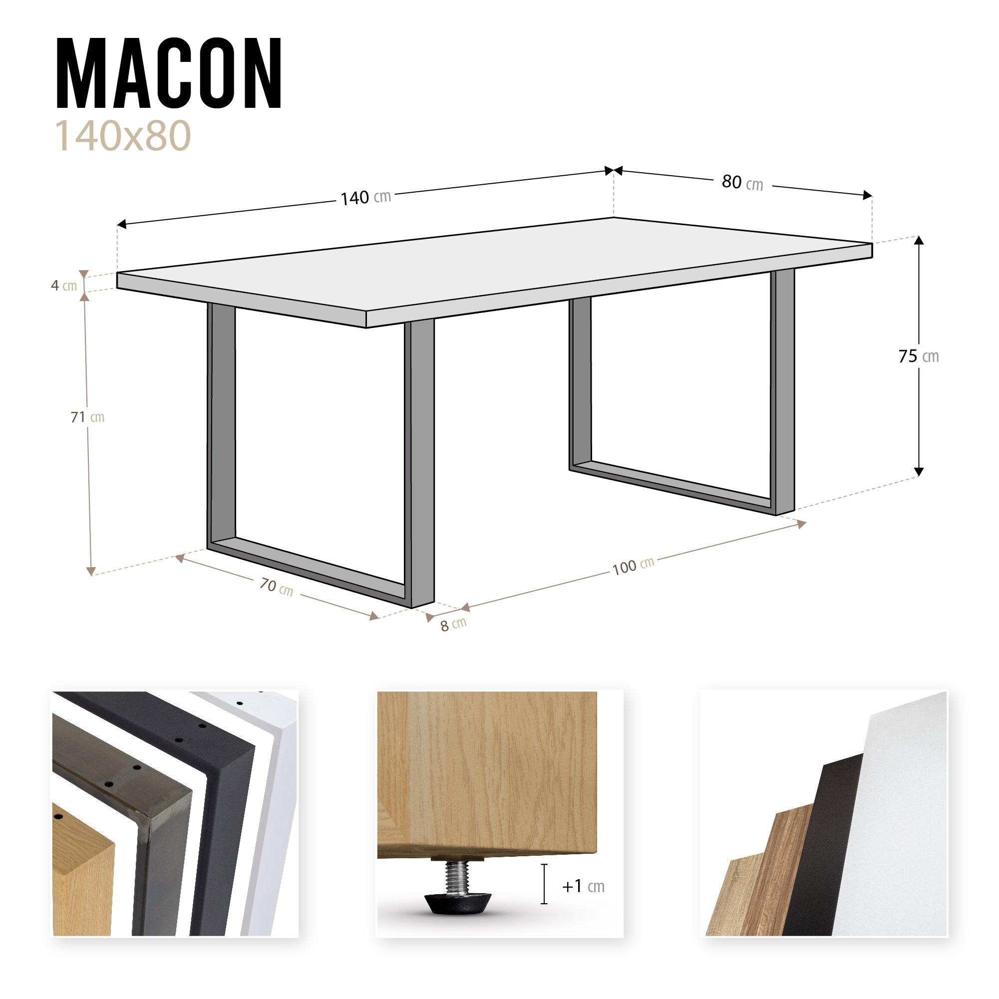 MACON - Mesa de jantar